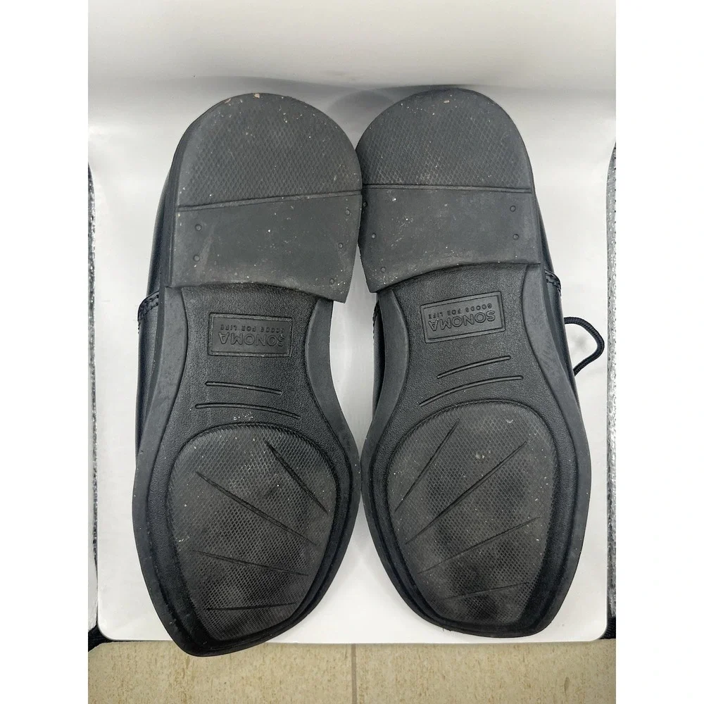Sonoma Alexander Boys Black Lace Up Oxford Dress Shoes Size 1 Church Wedding